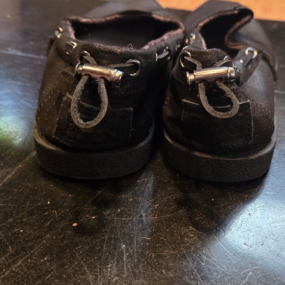 Bobs from Sketchers memory foam slip on shoes black leather womens size 7. NWOB - Picture 4 of 13